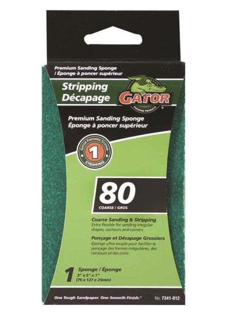 Gator 7341-012 Sanding Sponge, Jumbo, 80 Grit