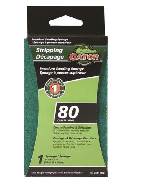 Gator 7341-012 Sanding Sponge, Jumbo, 80 Grit