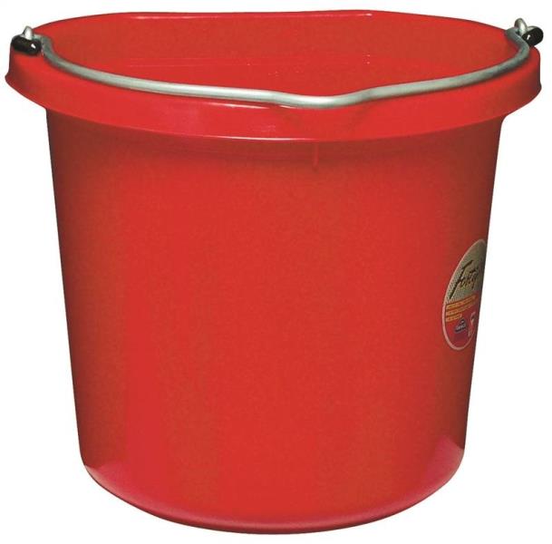 Fortex/Fortiflex  FB-120R Flat-Sided Red Bucket, 20 Quart