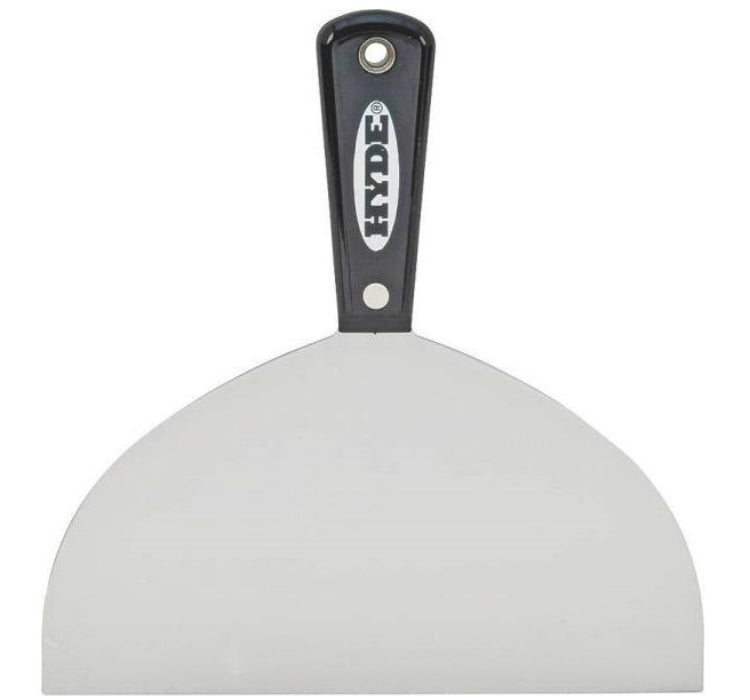 Hyde 02990 Flexible Joint Knife, 8", Black & Silver
