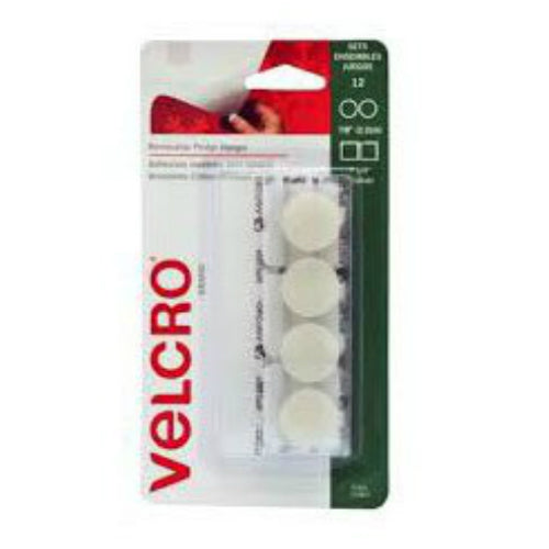 Velcro 91831ACS Removable Thin Holiday Poster Hanger, 7/8" W, White