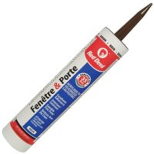 Red Devil 00123CA Silicone Acrylic Caulk, Brown, 10 Oz