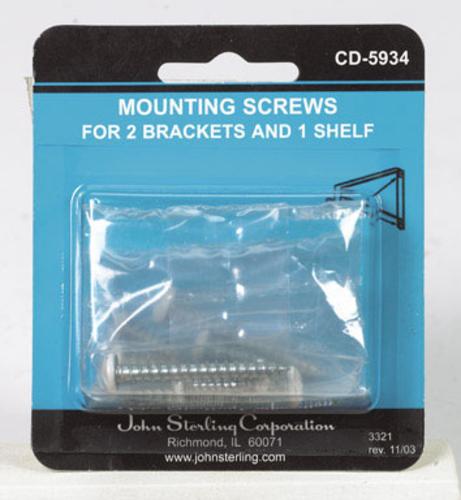 John Sterling CD-5934-WT Screws Bracket White