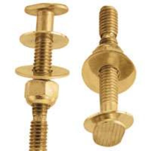Plumb Pak PP830-56 Toilet Bolt Sets 5/16" X 2-1/4", Solid Brass