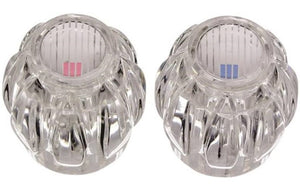 Danco 14884 Faucet Handles, 2" x 1-5/8", Clear, 2/Pack