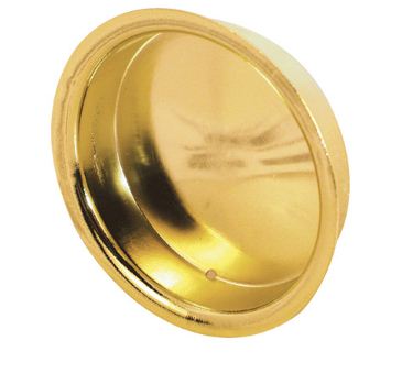 Prime Line N 6765 Round Door Pull, 1-3/4", Brass
