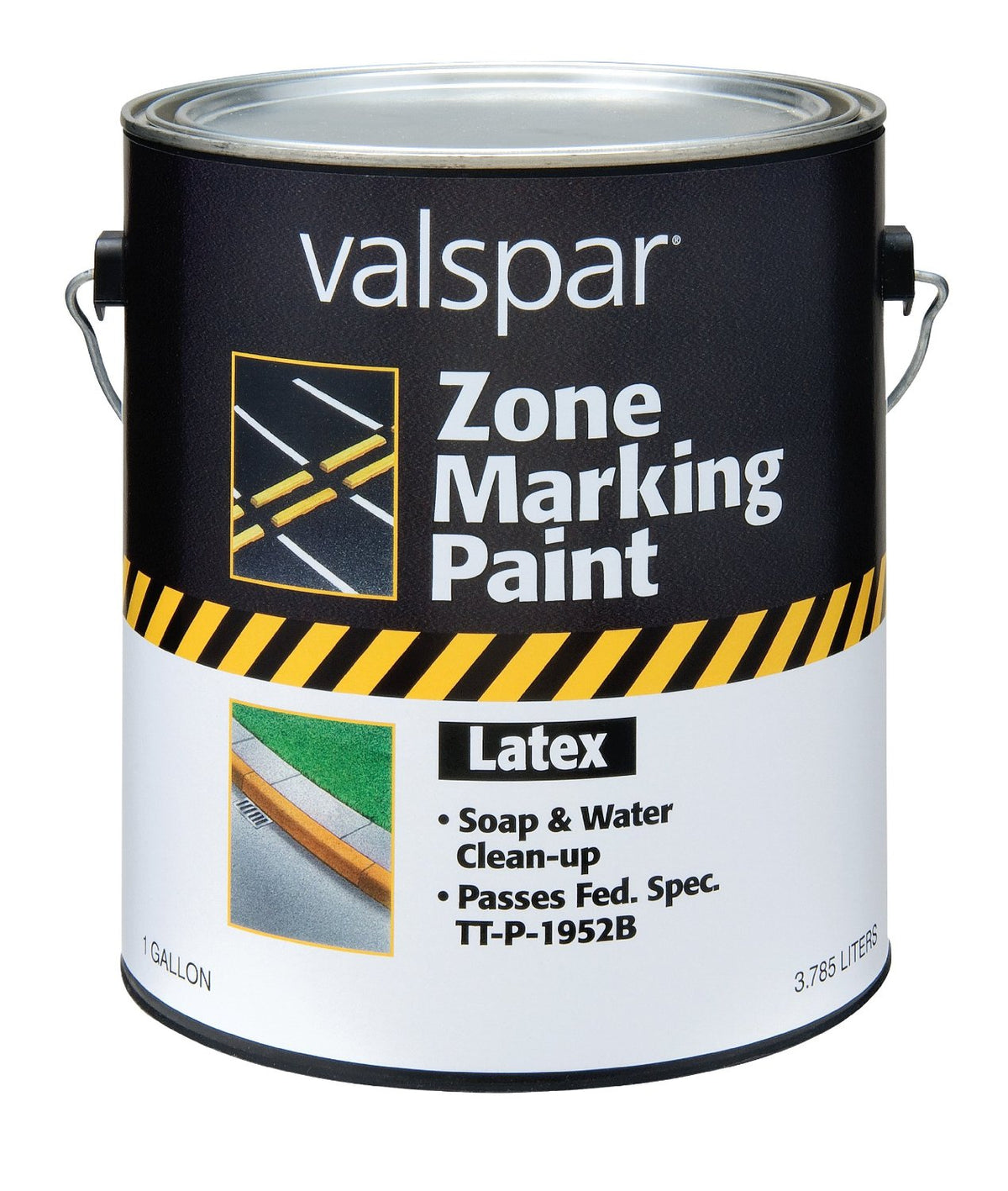 Valspar 024.0000137.007 Latex Zone Marking Paint 1 Gallon, Blue