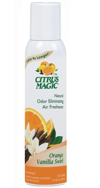 Citrus Magic 612172635 Odor Eliminating Air Freshener Spray, Orange Vanilla Swirl