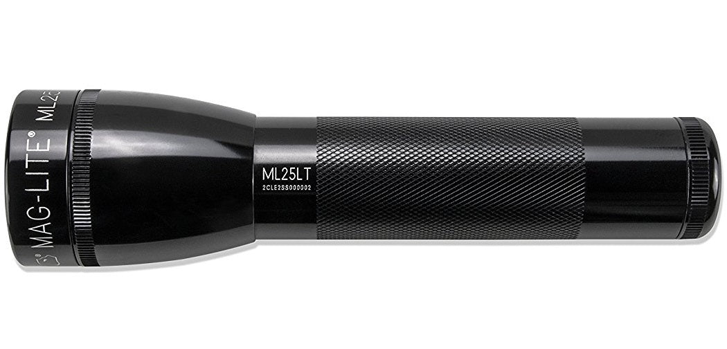Maglite ML25LT-S2016 LED Flashlight, Aluminum, Black, 177 Lumens