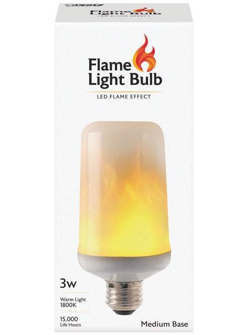 Feit Electric C/FLAME/LED LED Flame Light Bulb, 3 Watts