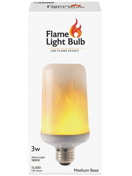 Feit Electric C/FLAME/LED LED Flame Light Bulb, 3 Watts