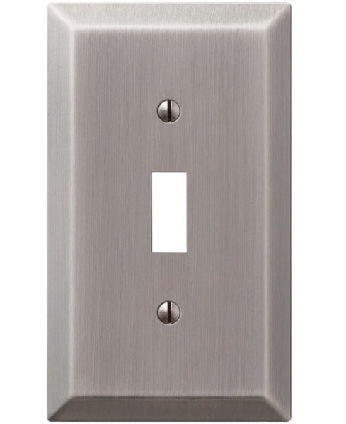 Amerelle 163TAN 1 Toggle Wall Plate, Antique
