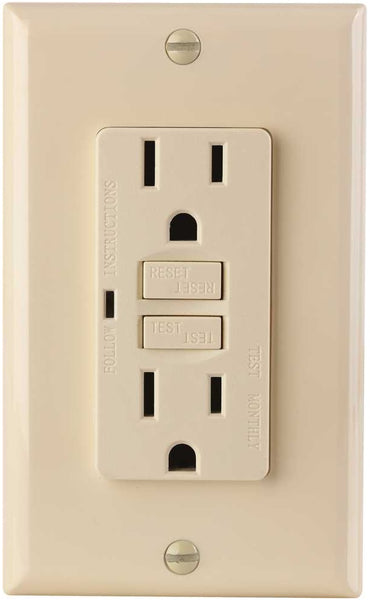Af Lighting 2498569 GFCI Receptacle, Ivory, 125 Volt