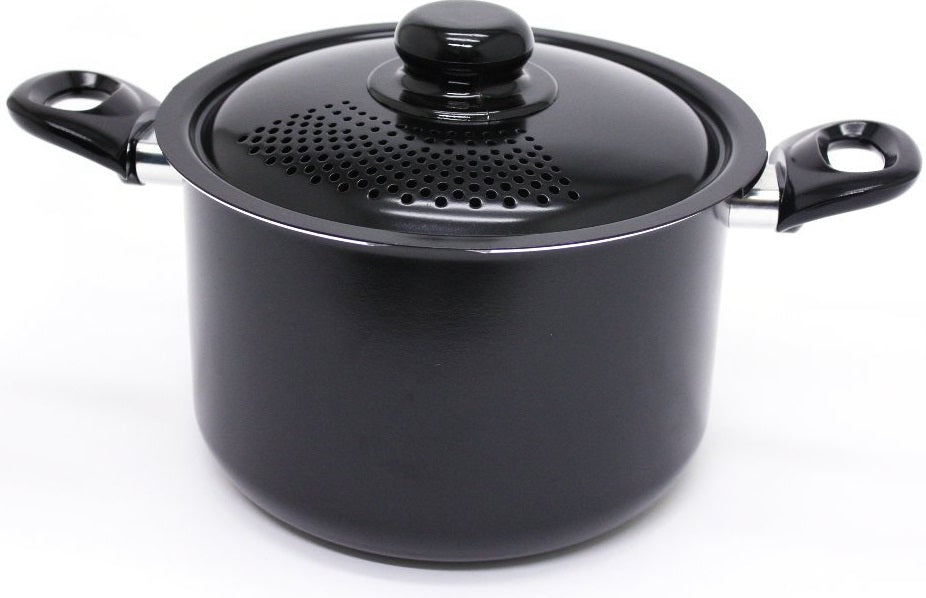 Starfrit 034171-002 Everyday Basix Sauce Pans with Perforated Locking Lid, 6 Quart