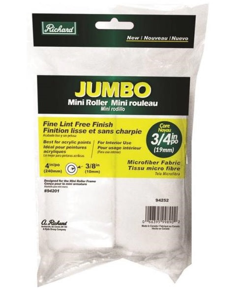 Hyde 94252 Richard Jumbo Paint Roller Covers, 4"