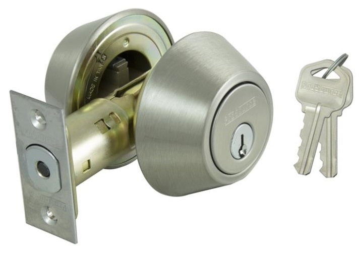 ProSource DB61V-PS 6-Way Adjustable Deadbolt, KA3, Stainless Steel