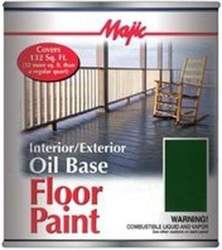 Majic 8-0078-2 Oil Base Floor Paint, 1 Quart, Colonial Green