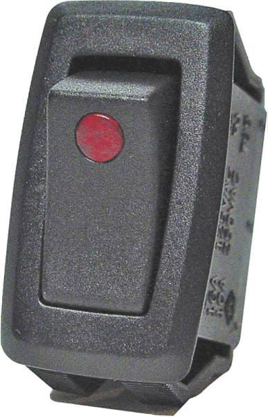 Calterm 40341 Rocker Switches, 20 Amp, Black, Red Led Dot-32A