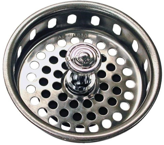 Danco 51275 Universal Basket Strainer, Chrome Plated