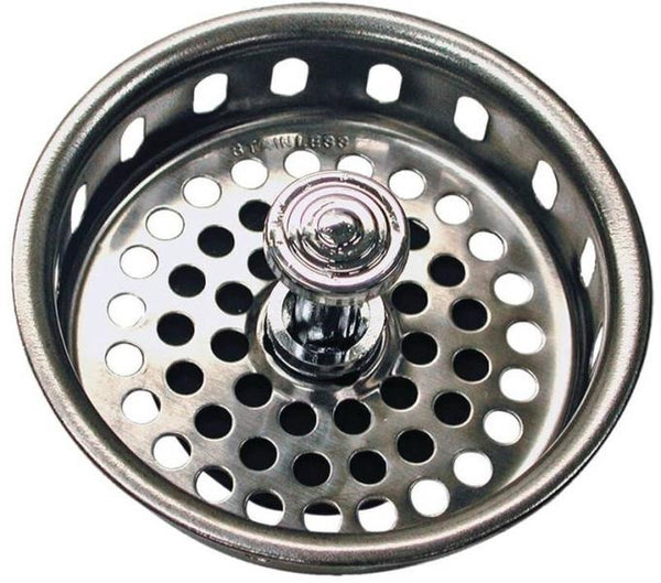 Danco 51275 Universal Basket Strainer, Chrome Plated