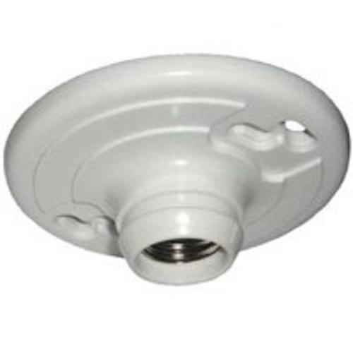 Allied Moulded LH-11P Ceiling Lamp Holder With Terminal Screw, 250 V, White