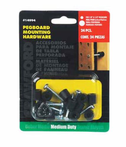 Crawford 14994 1/8" x 1/4" Screws/Spacers Pegboard