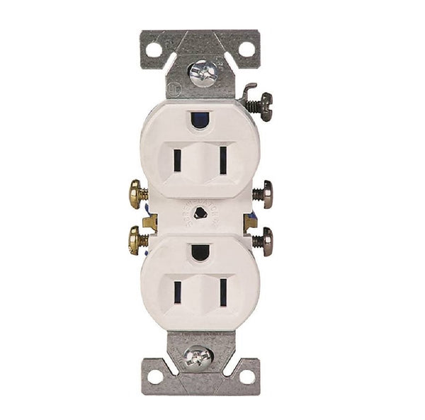 Eaton 270W/10 Duplex Receptacle Wiring Device, White