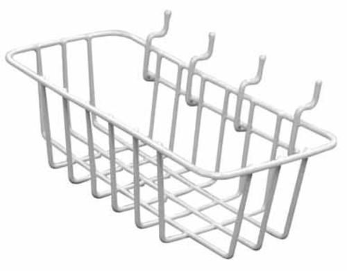 Crawford WB85 Peggable Wire Basket, 3.5" x 8" x 2.5", Vinyl Coated