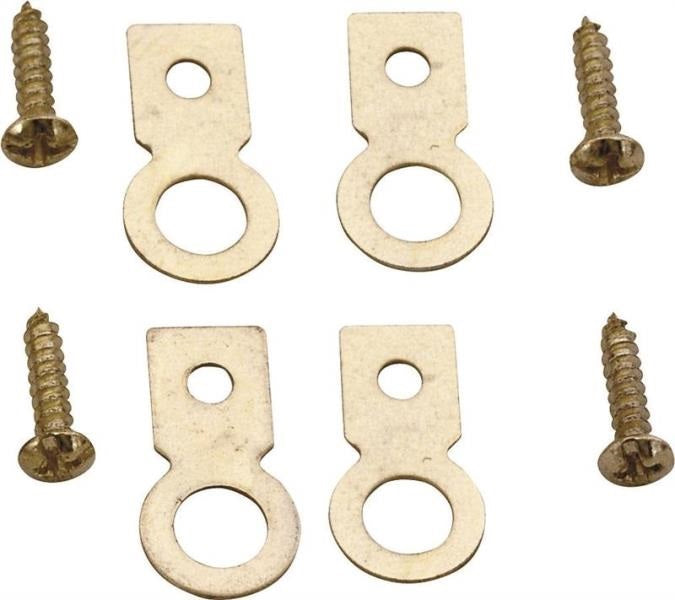 Prosource PH-122225-PS Picture Frame Hangers, Brass
