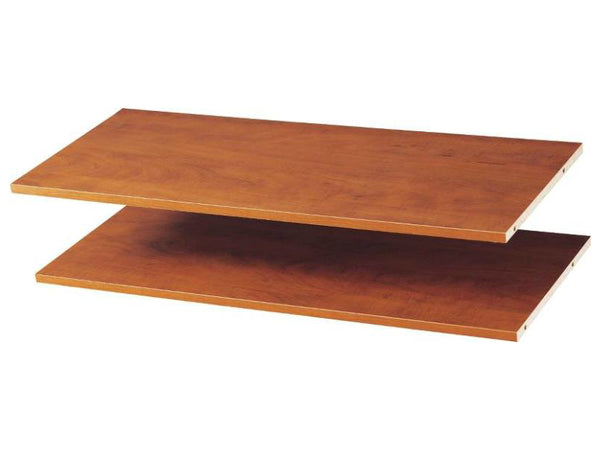 Easy Track RS1436-C Shelves, Cherry, 35" x 14" Deep, Set Of 2