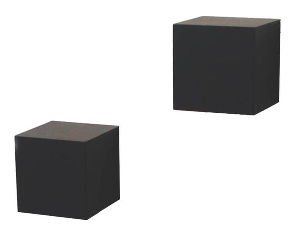 Knape & Vogt 0129-5BK2 Shelf Decor Wall Cube, Black, 5" x 5"