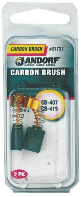 Jandorf 61731 CB-407 Motor Carbon Brush, Card Of 2
