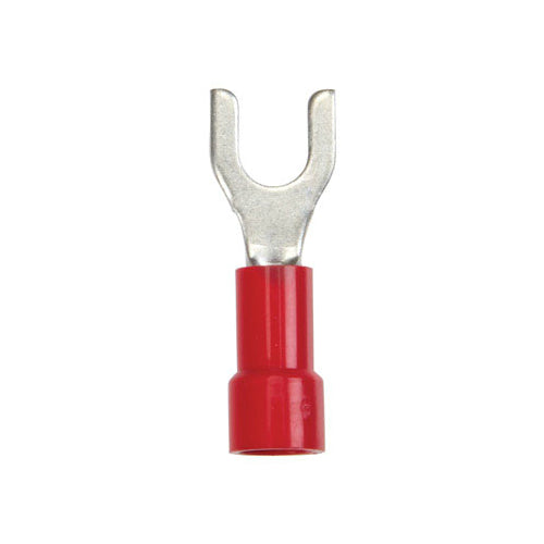 Jandorf 60987 Vinyl Insulated Spade Terminal, Red, 22-18 AWG