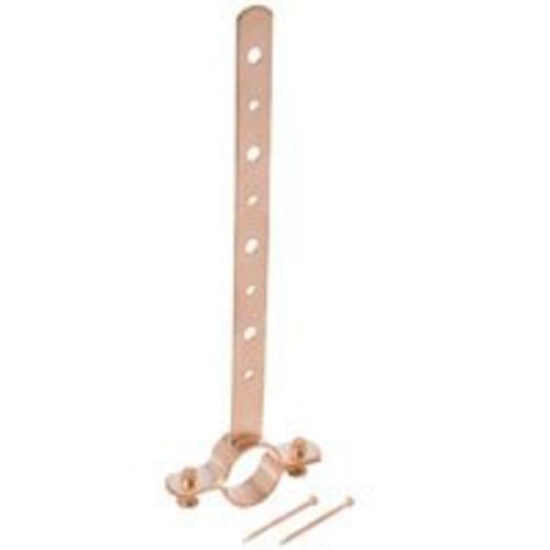 B & k C82-050HC Milford Hanger With Nails 1/2"x6", Copper Plated