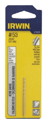 Irwin 81153ZR High Speed Steel Wire Gauge Drill Bit, #53