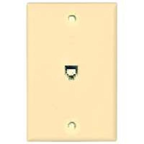 Cooper Wiring 3532-4V Phone Wall Jack - Single Gang