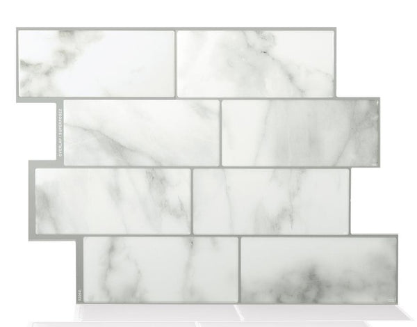 Smart Tiles SM1080-6 Peel and Stick Mosaic Decorative Wall Tile, Metro Carrera