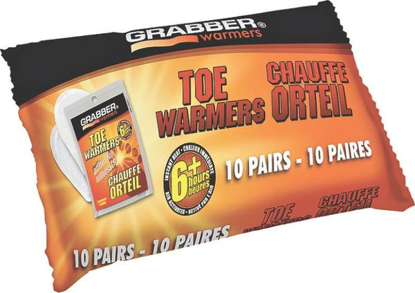 Grabber TWEF10 Adhesive Toe Warmers, 6+ Hour, 10-Pair