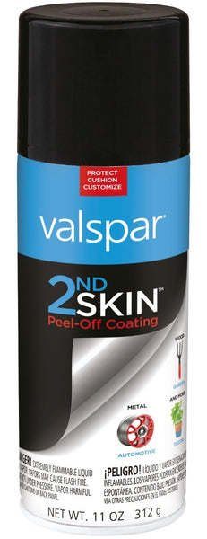 Valspar 172000 2Nd Skin Rubberized Coating Spray, 11 Oz, Black