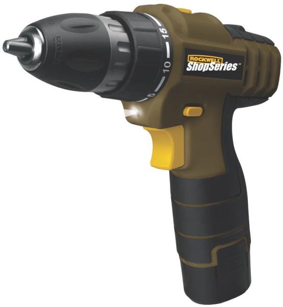 Rockwell SS2504 Shopseries Cordless Drill & Driver, 3/8", 12 Volt