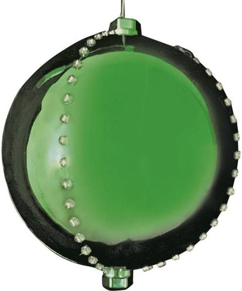 Holiday Basix 60136 Christmas Decor Pre Lit Motion LED Ball, 6" H, Green
