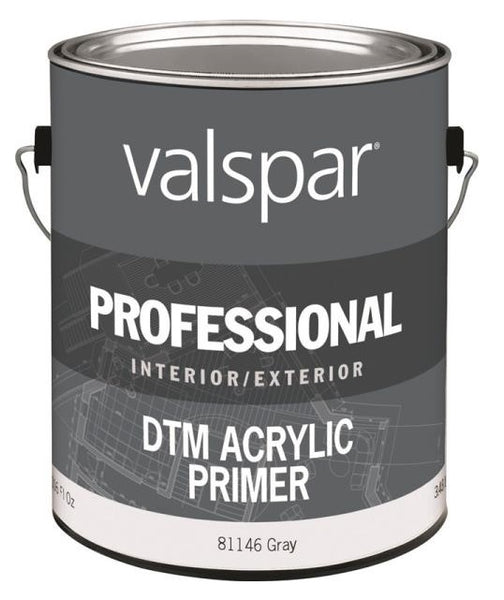 Valspar 81146 Professional Direct to Metal Acrylic Primer Paint, 1 Gallon, Gray