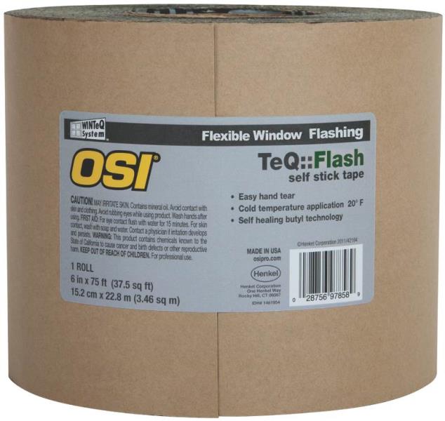 OSI 1020002 WINTeQ TeQ-Flash Flexible Window and Door Flashing Tape