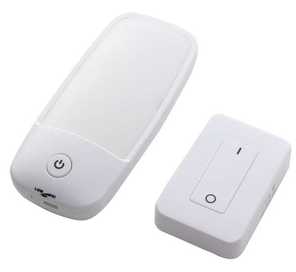 Fulcrum 30030-308 Wireless Remote Control LED Wall Sconce Set, White