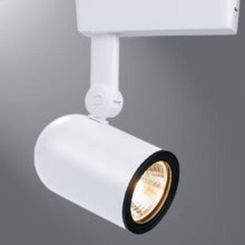 Halo LZR000405P Roundback Cylinder Track Light, 12 V, White