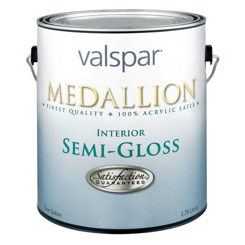 Valspar 027.0002405.007 Medallion Interior Semi-Gloss Latex Paint, 1 Gallon