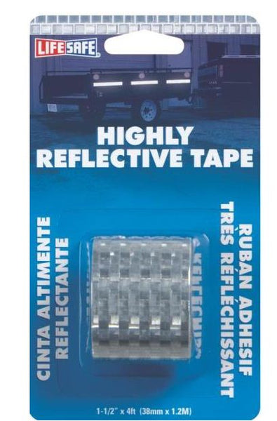 Life Safe RE802 Silver Tape, 1-1/2" x 4&#039;
