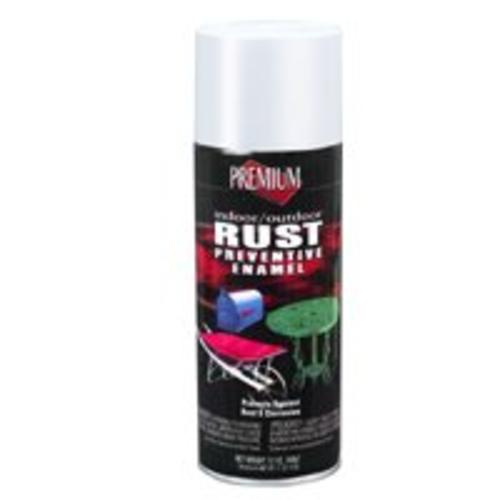 Premium RP1014 Rust Prevent Spray, Satin White, 12 Oz.