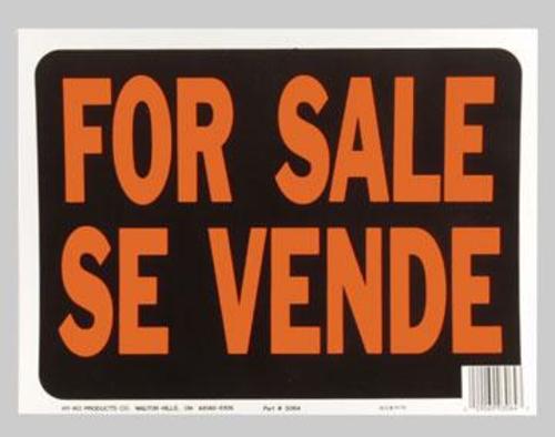 Hy-Ko 3064 Sign 4 Sale/Se Vende9x12