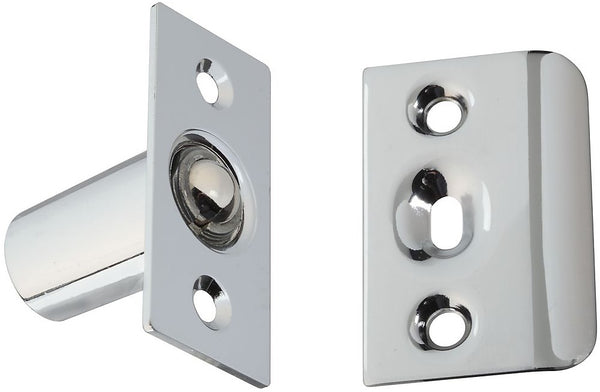 National Hardware N273-474 V716 Ball Catch, Steel, Chrome Plated, 1" x 2-1/8"
